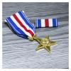 AYQEBNC Reproduction of The US Commendation Star Medals Silver Star Medal Badge Commemorative Medal(Light Green) view 2