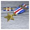 AYQEBNC Reproduction of The US Commendation Star Medals Silver Star Medal Badge Commemorative Medal(Light Green) view 3