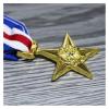AYQEBNC Reproduction of The US Commendation Star Medals Silver Star Medal Badge Commemorative Medal(Light Green) view 4