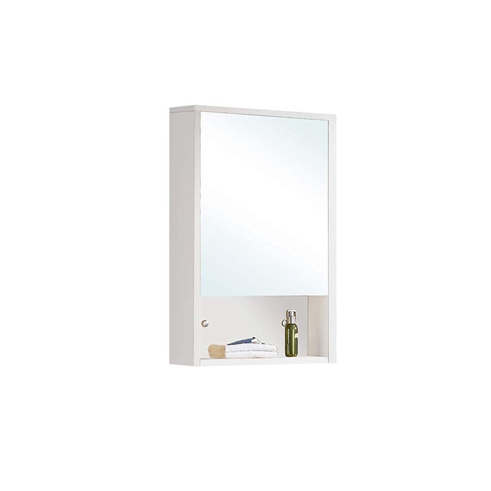 A1DFDFGOQSFG Beautiful Fashion Mirror Cabinet with Single Mirror Door Bathroom Medicine Cabinet Wall Mounted Mirror Cabinet Wall Mount Storage Wood Shelf Bathroom Vanity Mirror