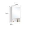 A1DFDFGOQSFG Beautiful Fashion Mirror Cabinet with Single Mirror Door Bathroom Medicine Cabinet Wall Mounted Mirror Cabinet Wall Mount Storage Wood Shelf Bathroom Vanity Mirror view 2