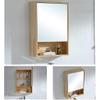 A1DFDFGOQSFG Beautiful Fashion Mirror Cabinet with Single Mirror Door Bathroom Medicine Cabinet Wall Mounted Mirror Cabinet Wall Mount Storage Wood Shelf Bathroom Vanity Mirror view 3