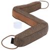 LUMINFLY 36.2 Brown Fabric Door Draft Stopper with Sand & Cotton Fill, L-Shaped Design for 32 Doors view 1