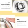 3Pcs Universal Lid for Pots Pans and Skillet, 9.4 Inch Pan Lid, Stainless Steel Pot Cover Universal Pans Cover for Frying, Cookware Replacement Accessories, 24cm view 3