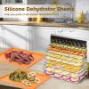 LUMINFLY 18-Piece Silicone Dehydrator Liners with 8 Raised Mats, 10 Mesh Sheets, Silicone Scraper, and Non-Stick Design view 3