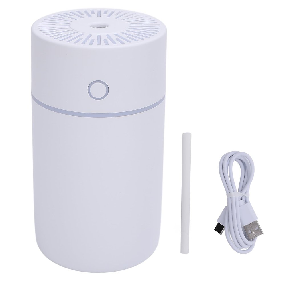 Humidifier USB Powered Compact Portable Cool Mist Humidifier with Colorful Lights Auto Shut Off for Home Office Car ABS Material 250ml Water Tank
