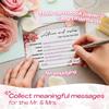 Advice and Wishes for The Mr and Mrs  50 Double-Sided Wedding Advice Cards with Wooden Box & Easel, Bridal Shower Decorations, Games for Bride and Groom, Reception Guest Book Alternative, Best Wishes view 4