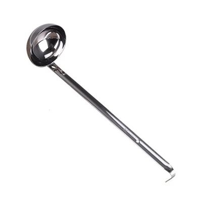 GLigeT Soup Ladle 27 * 7cm Stainless Steel Thicken Long Handle Soup Ladle Barb Hanging Home Restaurant Kitchen Cooking Tool Bowl ladle