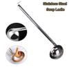 GLigeT Soup Ladle 27 * 7cm Stainless Steel Thicken Long Handle Soup Ladle Barb Hanging Home Restaurant Kitchen Cooking Tool Bowl ladle view 2