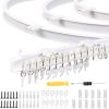 3.5m Flexible Ceiling Curtain Track Bendable Window Rod Straight For Home Bedroom Office Shower Curtains Decor view 2