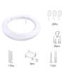 3.5m Flexible Ceiling Curtain Track Bendable Window Rod Straight For Home Bedroom Office Shower Curtains Decor view 3