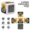 DWTJKMS Cartoon Sloth Sitting on Sunflower Digital Alarm Clock for Bedroom Color Changing Night Lights Nap Timer for Desk, Living Room, Bedroom,Bedside Clock view 3