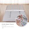 100% Cotton Floor Futon Mattress Cover (Only Cover), Soft Skin-Friendly Washable Zippered Futon Cover for Traditional Japanese Floor Futon Mattress, Tatami Mattress Dustproof Cover (Queen, Flower) view 3