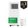 TCL 6,000 BTU Smart Portable Air Conditioner, Dehumidifier, Remote Control view 2