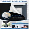 100% Blackout Curtains, Portable No Drill Window Shades, DIY Blackout Window Cover with Hook and Loop, for Bedroom, Baby Nursery, Travel, DormRoom, Apartment (31" x 84") view 3