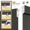HOTSOON No Drill No Tools Blackout Roller Shades for Windows, Cordless Roller Blinds with Linen Fabric-Matched, Easy to Install Custom Shades for Home Office Door, Dark Grey, 50" W x 78" H view 2