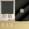 HOTSOON No Drill No Tools Blackout Roller Shades for Windows, Cordless Roller Blinds with Linen Fabric-Matched, Easy to Install Custom Shades for Home Office Door, Dark Grey, 50" W x 78" H view 4