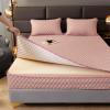 Mattress protector Double Mattress Cover Zipped Quilted Mattress Protector Single/Small Double/King Bed Mattress Topper Cover Fully Total Encasement Cover Anti-dust Washable Fitted Sheet(Bean a,160x19 view 1