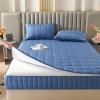 Mattress protector Double Mattress Cover Zipped Quilted Mattress Protector Single/Small Double/King Bed Mattress Topper Cover Fully Total Encasement Cover Anti-dust Washable Fitted Sheet(Blue B,150x20 view 1