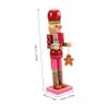 Hemobllo Christmas Nutcracker Soldier Figurine Gingerbread for Home Decor Unique European Style Ornament for Holiday Celebrations and Festive Tabletop Displays view 2