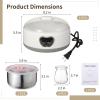 15W Yogurt Maker Machine, 1.2 L Automatic Stainless Steel Yogurt Maker with 5 Tight Seal Glass Jars, Auto Constant Temperature, PTC Heating, Home Yogurt Machine, Healthy Present view 4