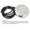 AYQEBNC Boat Transom Fishing Light, 3.5in LED Underwater Light Surface Mount IP68 Waterproof 12V24VDC for Yacht Marine Boat (RGBW) view 3