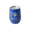 JPPlus 12oz Laser Engravable Stemless Wine Glass Blanks for Engraving, UV-LED Vinyl, or Toner Heat Transfer. Personalize for Parties, Gifts, or Branding. Includes Clear Lid (1, Blue) view 2