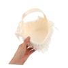 Wedding Flower Girl Basket Heart Shaped Cloth with Handle, Xmas view 4
