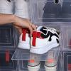 SOLUSTRE 4Pcs Boxes Transparent PP Shoe Storage Boxes Stackable Containers for Organizing Men and Women Footwear Easy Access Space Saving Design for Home Use view 4