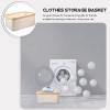 Cabilock Laundry Basket Large Foldable Clothes Organizer Handles for Home and Boys and Girls Toy Storage view 3