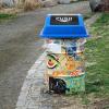 Cabilock Waste Bin Lid Plastic Trash Can Cover Replacement Lid for Large Garbage Can Easy Flip view 4