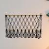 FccsiKoa Hanging Net for Toy Storage, Stuffed Animal Organizer, Toy Holder for Playroom, Black view 3
