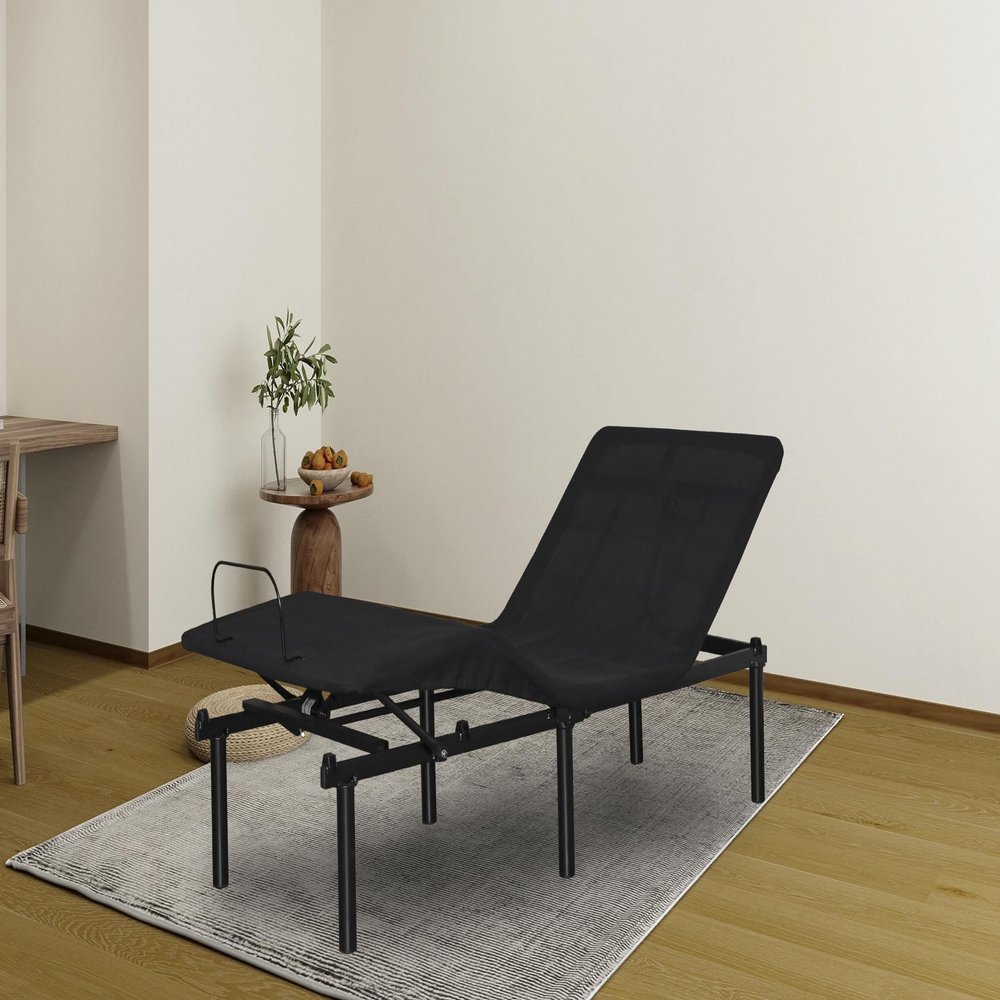 Adjustable Bed Base Fold to Half TXL Motorized Head and Foot Incline Quick and Easy Assembly