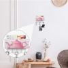 JTKBNVM Teapot Key Holder Rack Wall Mount Hanging Mail Organizer Adhesive Keys Rack with 5 Hooks No Drill Home Keys Hanger Decorative Key Hooks for Wall Entryway Hallway Living Room Mudroom view 4
