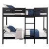 Black Twin,Twin Bunk Bed with Ladder view 3