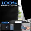 G-WACK Blackout Curtains for Bedroom,Portable No-drill Blackout Shades, Blinds for Indoor Windows with Upgraded Hook&Loop,Heat Insulated Black out Window Cover for Travel,Nursery,Room(30" x 84",Black) view 2