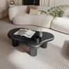 47 Inch Black Cloud Shaped Coffee Table for Living Room view 2