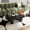 47 Inch Black Cloud Shaped Coffee Table for Living Room view 3