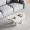 39.4" Cloud Coffee Table, Cute Cream Coffee Table with 4 Solid Legs, Modern Carton Center Table for Living Room, Home Office, Funky Minimalist Tea Table (White) view 1