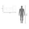 Black Wall Mounted Shelf Unit with 5 Shelf view 2