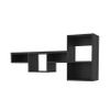 Black Wall Mounted Shelf Unit with 5 Shelf view 3