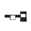 Black Wall Mounted Shelf Unit with 5 Shelf view 4