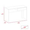 Acre Writing Computer Desk, One Drawer Black view 4