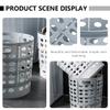 ABOOFAN Large Capacity Laundry Basket Rolling Plastic Storage Basket for Home Foldable Storage Hamper Handles view 3