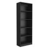 2 Pcs Home Bookcase Set, 49" Wide with 8 Shelves and Double Door Cabinet, Living Room Set Black view 4