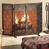Fireplace Screen Guard, Extendable Safety Fire Guard Baby Safety Fireplace Mesh Screen Heavy Duty 3 Panel with Door, for Indoor & Outdoor Use, 132cm X view 3