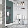24'' W x 36'' H eless Mirror Medicine Cabinet, Beveled Mirror Edges Bathroom Medicine Cabinet, Left Opening Door view 2