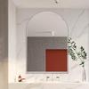 24x36 Inch Arched Recessed Medicine Cabinet, Metal ed Bathroom Wall Cabinet with Mirror and Adjustable Shelves, Wall Mirror with Storage for Bathroom, White view 4