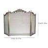 Fireplace Screen Guard, Fire Screen/Spark Guard Wrought Iron Fireplace Cover Guardrail Fireplace Fire Net 3 Fold Fireplace Screen Sample Room Decorati view 4
