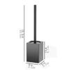 JUNCHENG1008 Toilet Brush And Holder Wall Mounted Lavatory Brush, Square Shape Aluminum Alloy Toilet Brush Holder, for Bathroom Toilet Set Accessories for Indoor And Bathroom Cleaning view 2